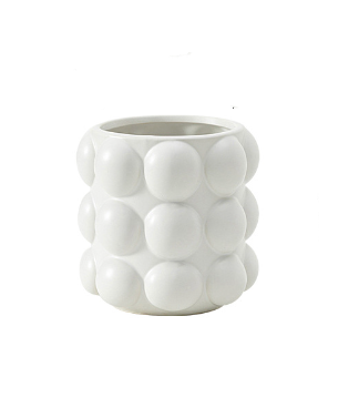 White Large Ceramic Bubble Planter