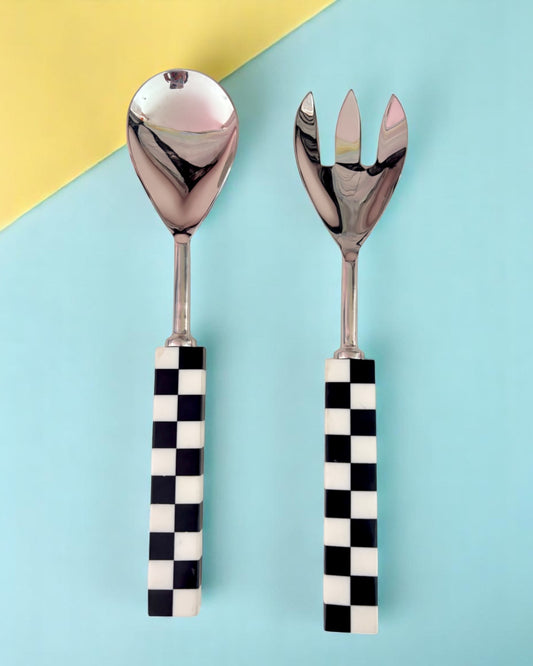 Checkerboard Serving Utensils