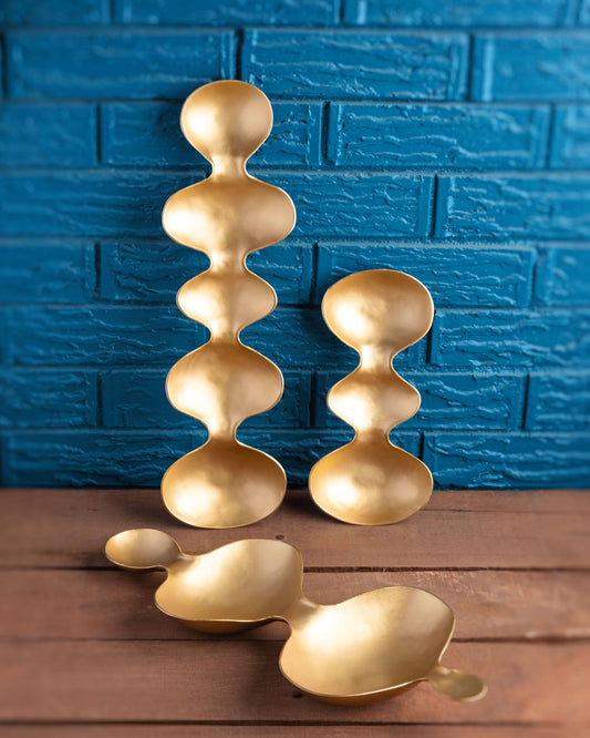 Curvy Marina Tray in Gold (Multiple Sizes)