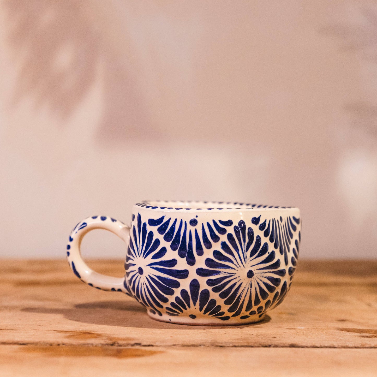 Talavera Heart Mug in Cobalt