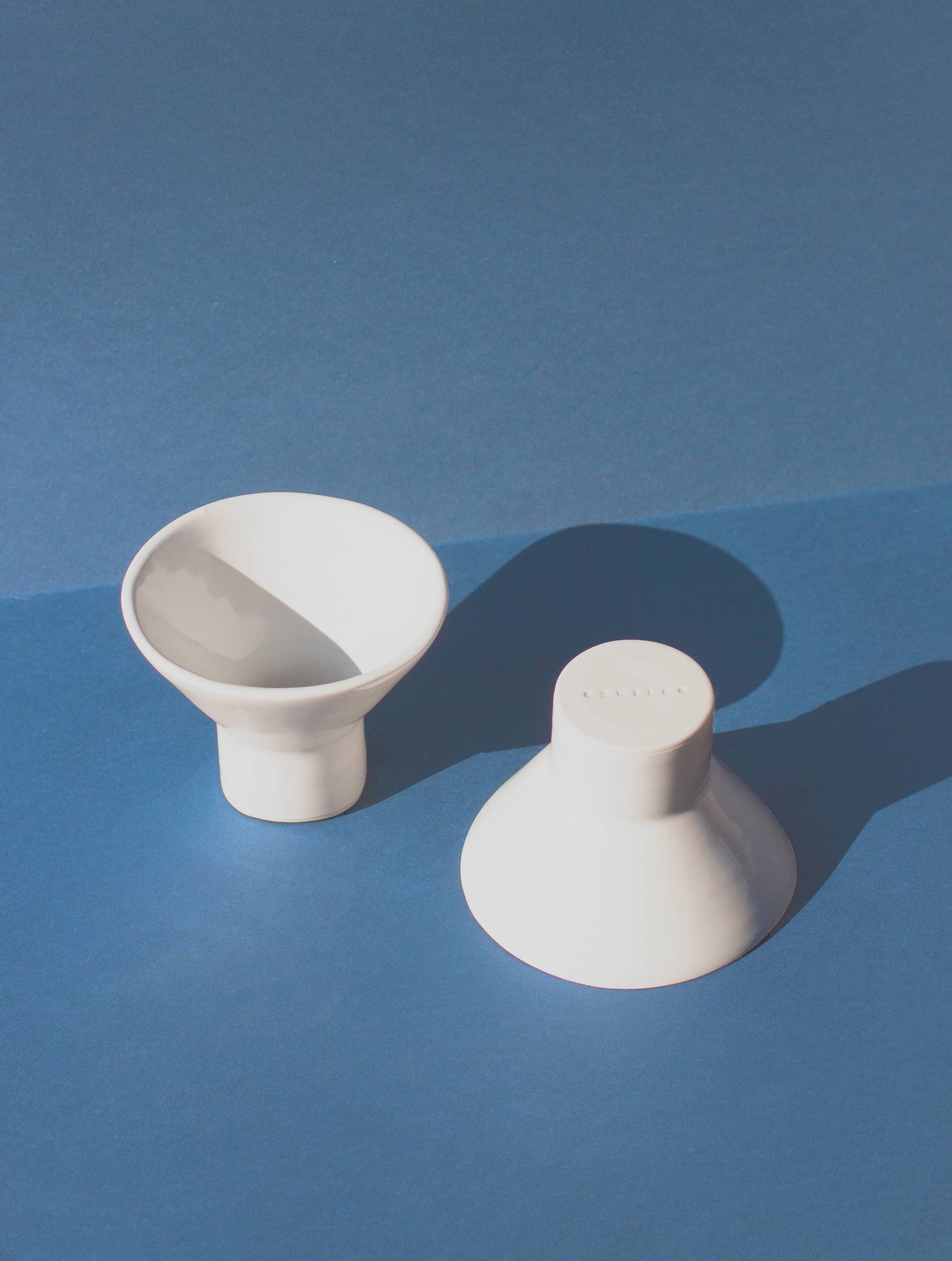 Jane Stemless Martini Glass in Gloss White