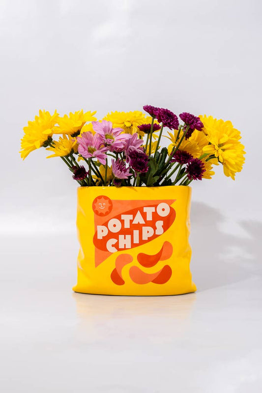 Potato Chips Ceramic Vase