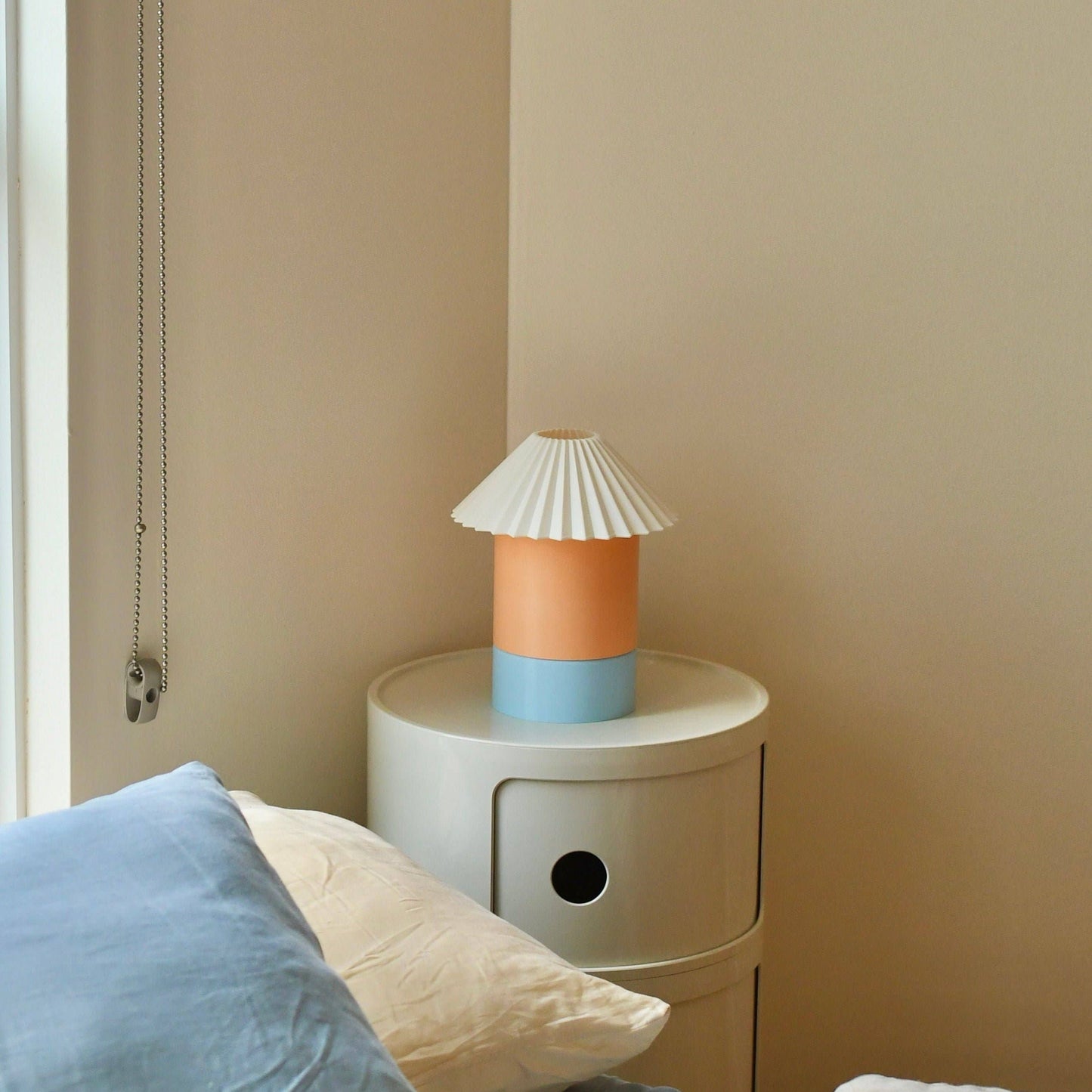 Cici Lamp (Medium) in Peach + Sky