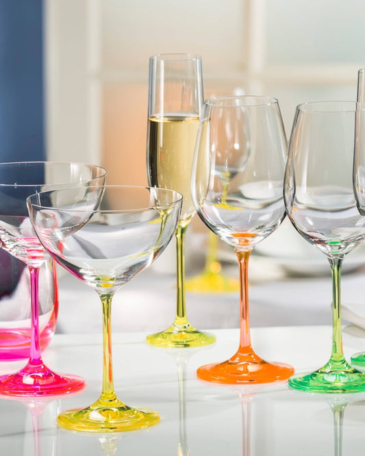 Neon Cocktail Glasses (Set of 4)